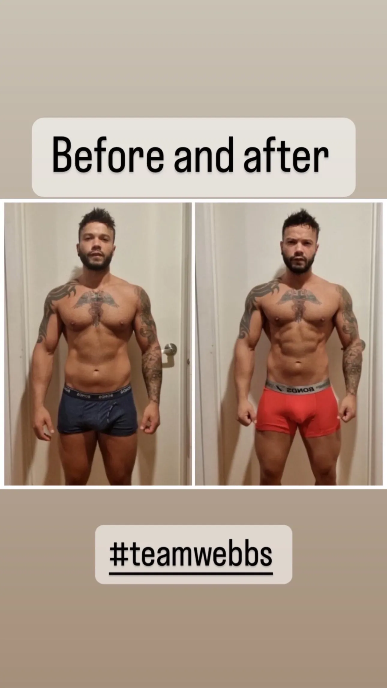 before and after physical fitness