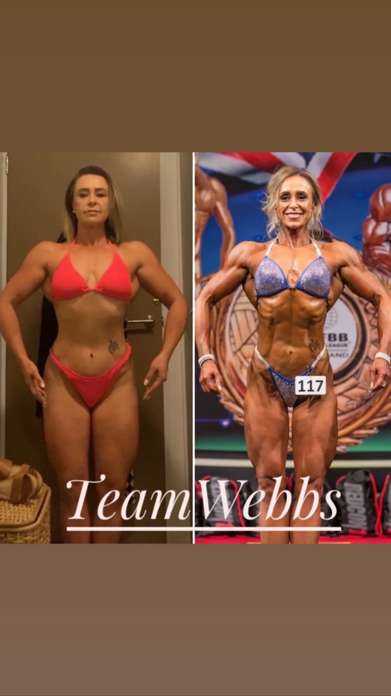 body builder before and after