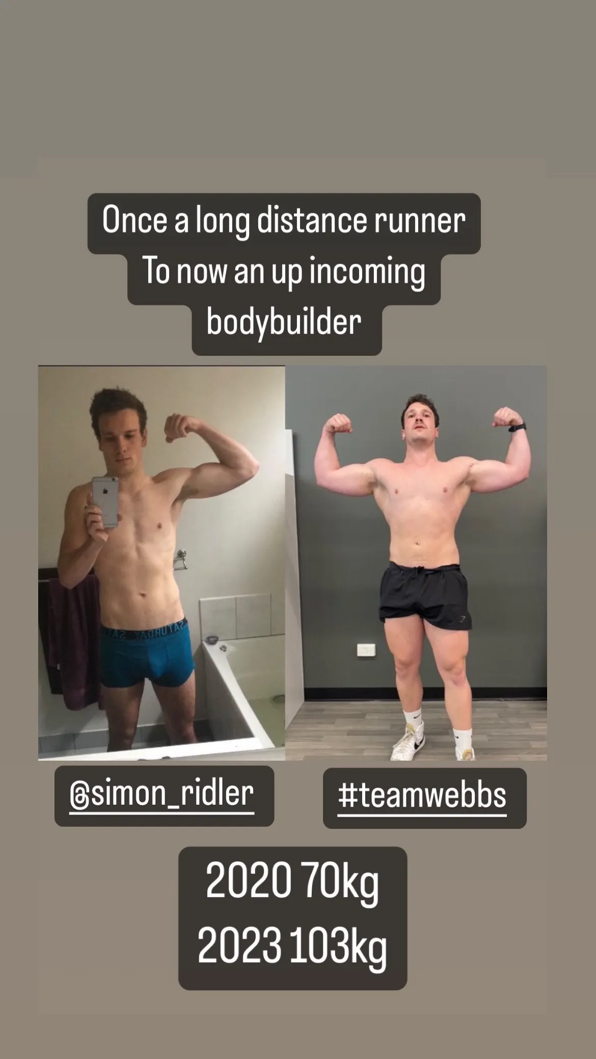 body builder journey