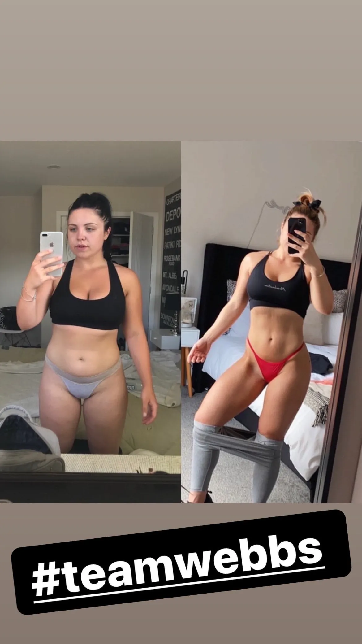 before and after fitness transformation