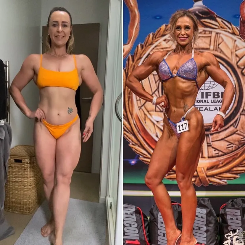 muscle building before and after 1