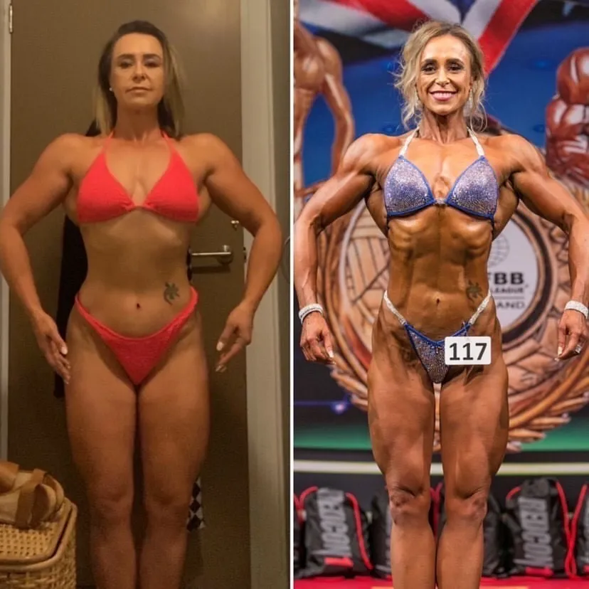 muscle building before and after